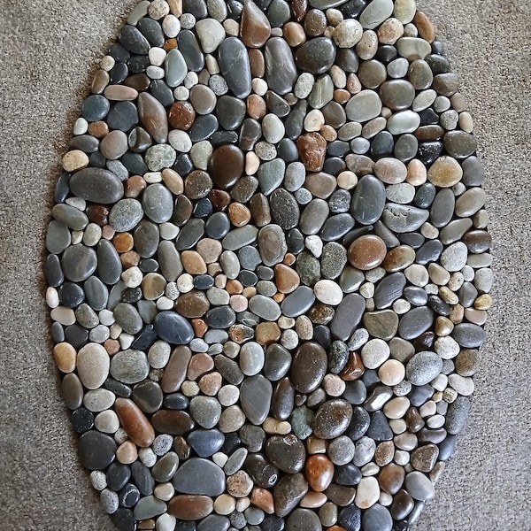 Tapis de pierre personnalisé – Décoration artisanale pour spa de réflexologie et bien-être