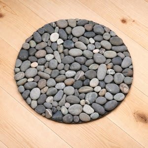 Mata z kamienia naturalnego 10 cali – naturalny element centralny stołu, ręcznie robiony wystrój