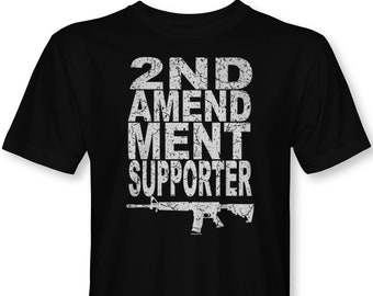 2nd Amendment Supporter-USA-America-Freedom-Patriotic-Gun Rights-Men's/Unisex T-shirt