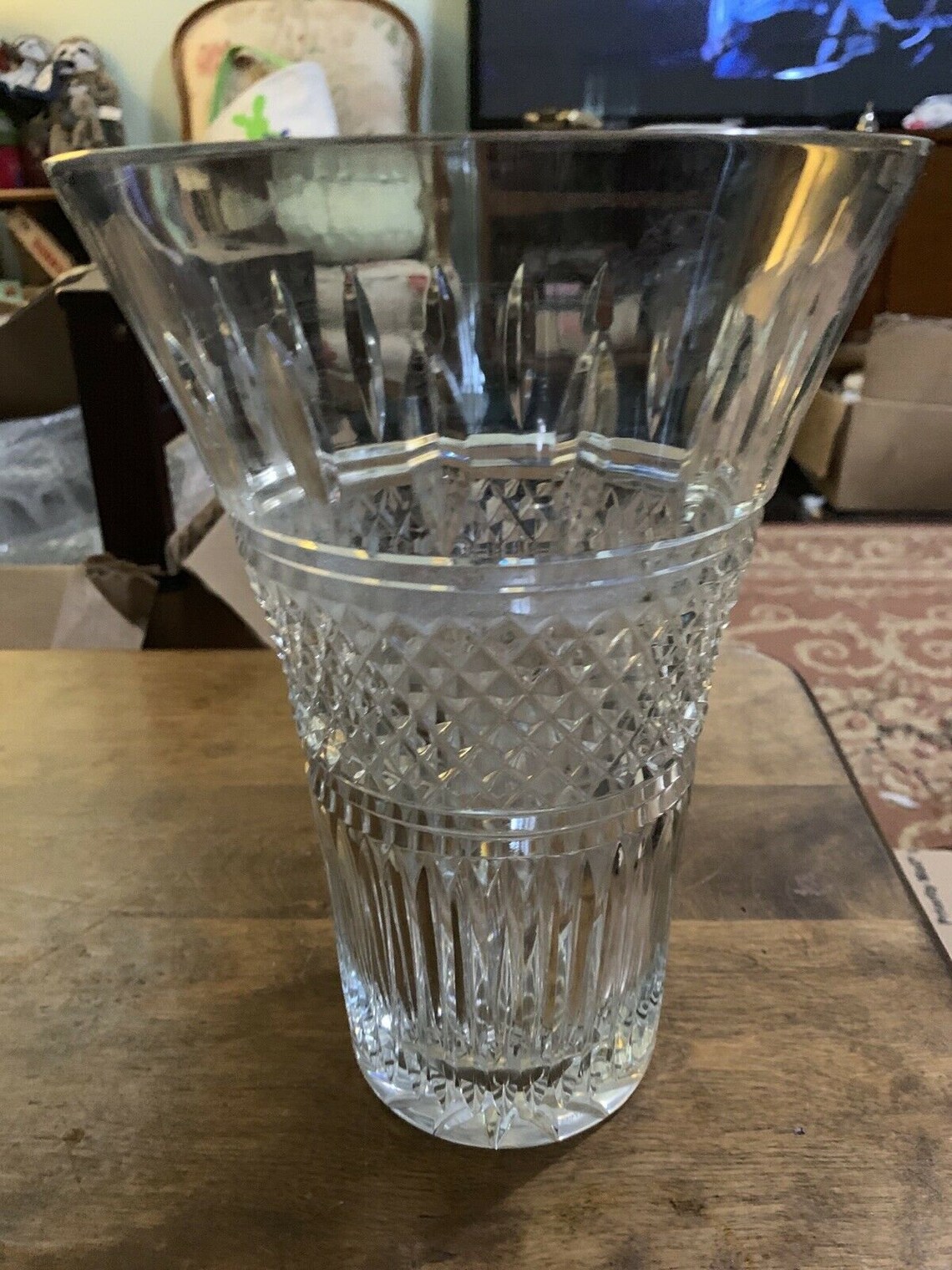 Beautiful Waterford IRISH LACE Crystal Vase 10 Tall Etsy