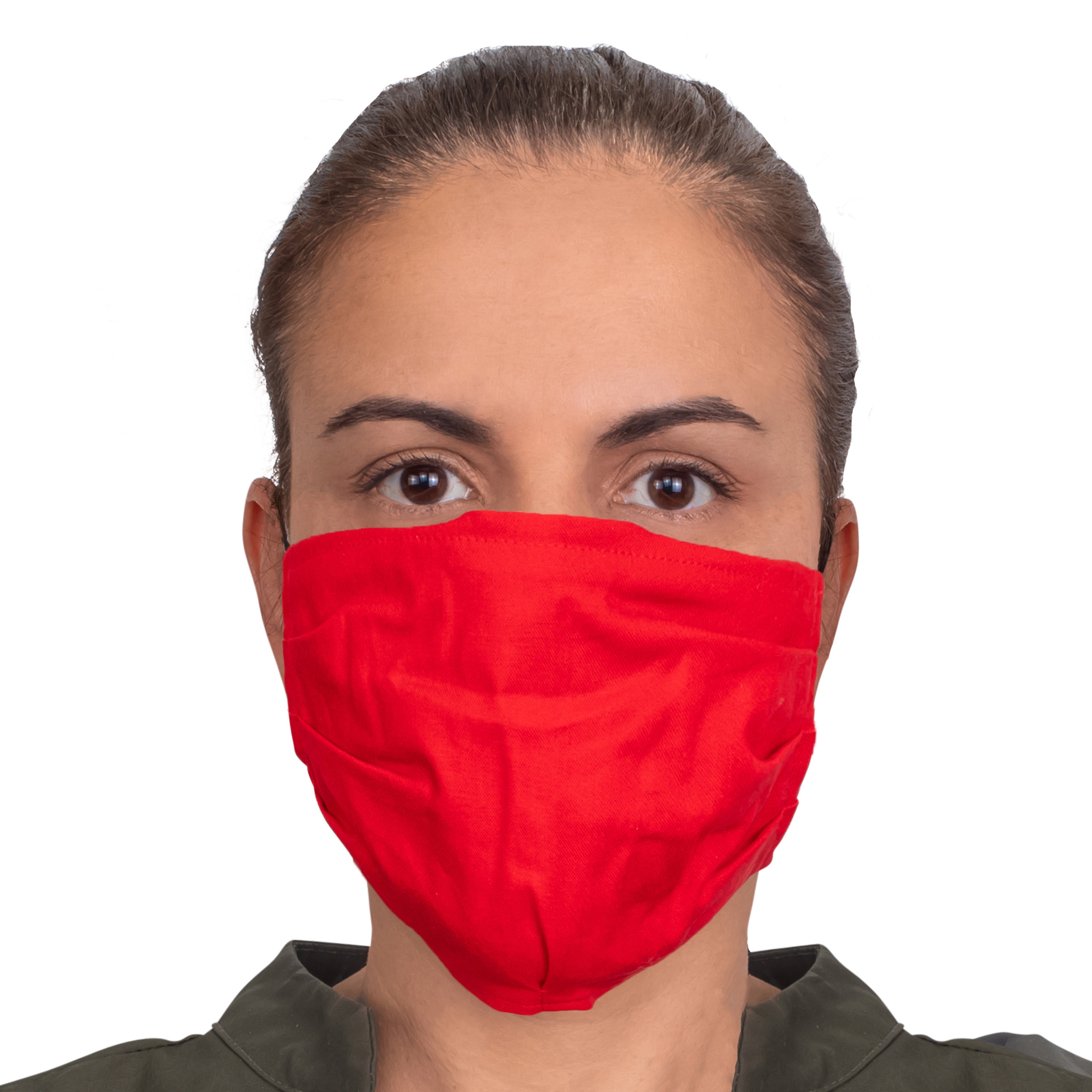 RED MASKS Pack of 3 RED Face Masks with filter pocket Etsy