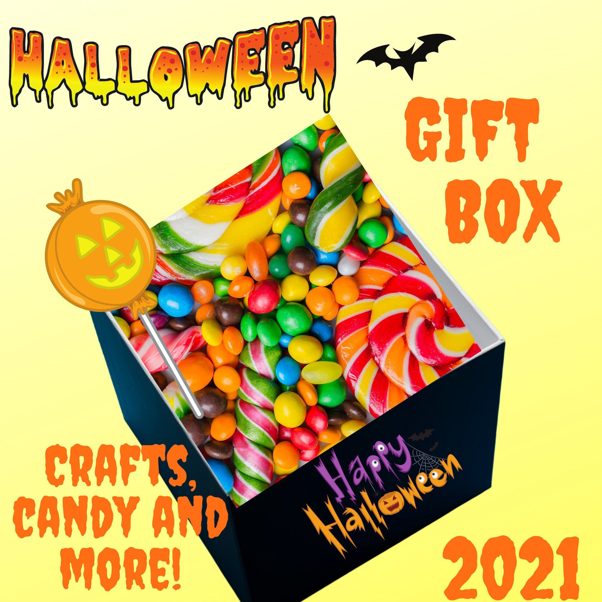 Halloween Kids Craft Gift Box Kids Halloween Activity Box Etsy