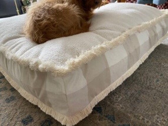 fringe dog bed large