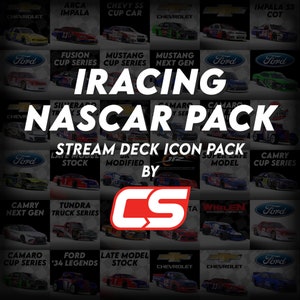 iRacing NASCAR Folder Icon Pack - Sim Racing Stream Deck Icon Pack