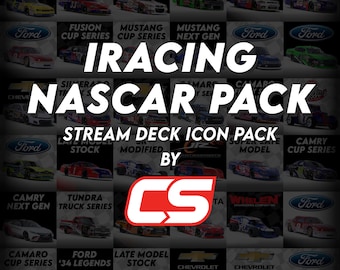 iRacing NASCAR Folder Icon Pack - Sim Racing Stream Deck Icon Pack