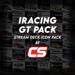 iRacing GT Folder Icon Pack - Sim Racing Stream Deck Icon Pack