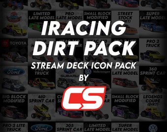 iRacing Dirt Folder Icon Pack - Sim Racing Stream Deck Icon Pack