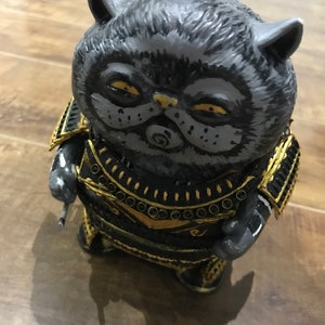 Custom sofubi with Handmade leather armor