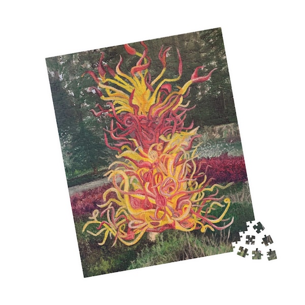 Chihuly Inspired Abstract Landscape Puzzle (110, 252, 500-piece)