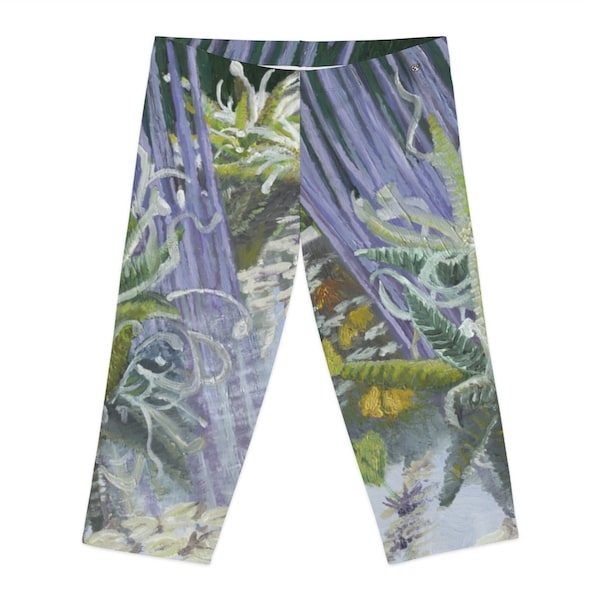 Chihuly Inspired Art 0n Tropical Leggings