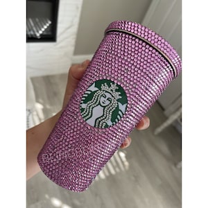 Personalized Rhinestone Tumbler, Starbucks Studded tumbler, Bling Tumbler