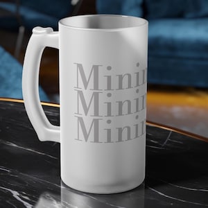 Minimums Frosted Glass Beer Mug for IFR Pilots: Celebrate Your Minimums in Style!