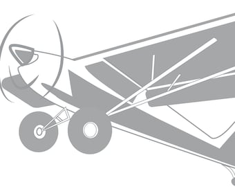Instant Download Piper Super Cub SVG PNG JPEG plus Ai and Pdf