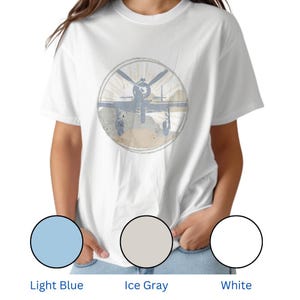 Vintage Aviation Tee: Radial Engine Airplane Graphic