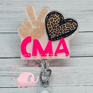 Peace Love CMA Badge Reel, CMA Badge Reel, Certified Medical Assistant  Badge Reel, CMA Gift, Cma grad gift, Unique Badge Reel, Cute Badge