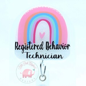 RBT Badge Reel Registered Behavior Technician Badge Reel - Etsy