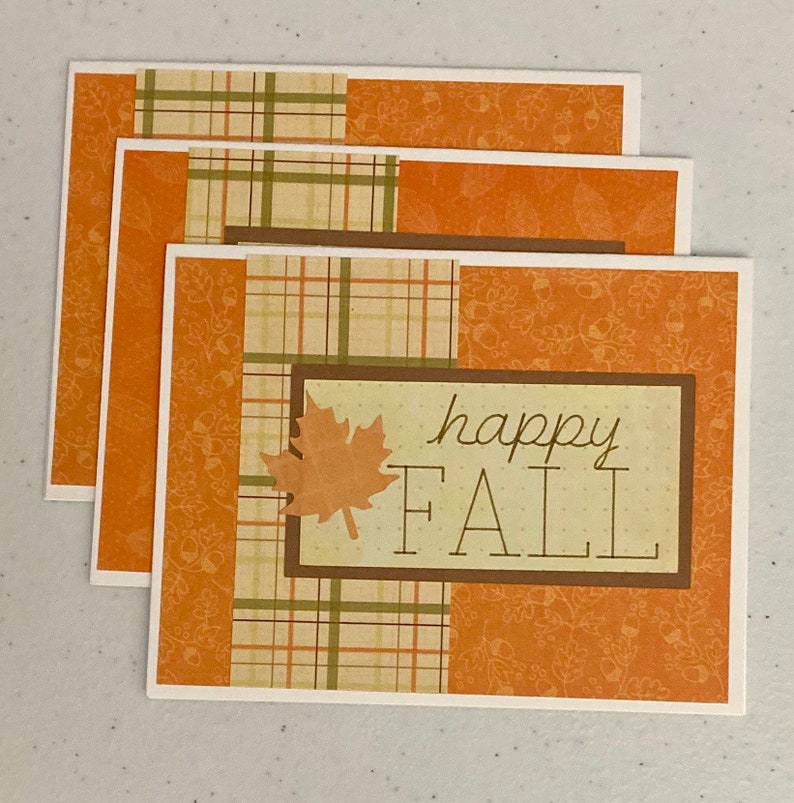 Set of 6 Fall Greeting Note Cards With Envelopes - Etsy