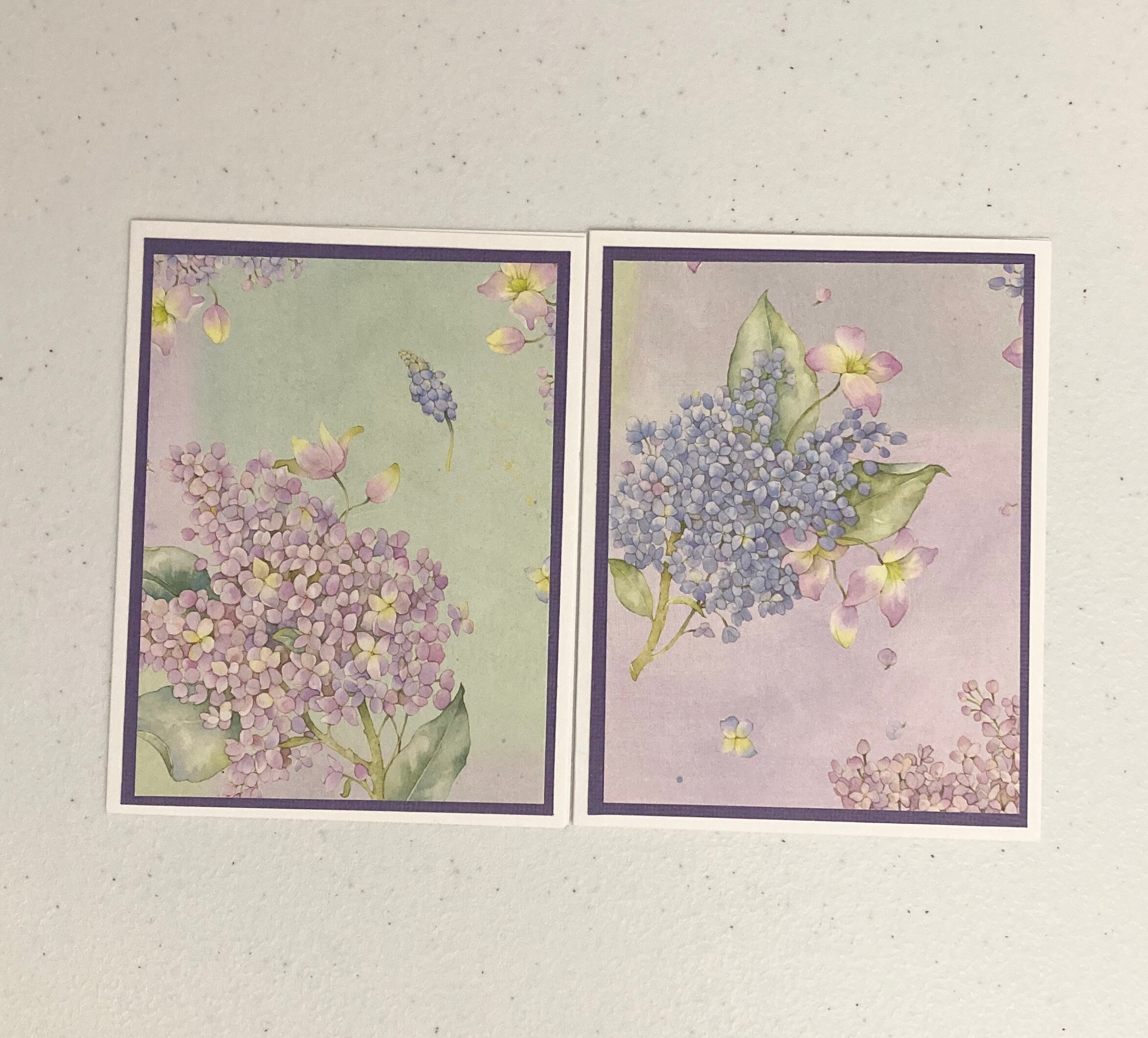 6 Floral Note Cards Greeting Card Set With Envelopes - Etsy