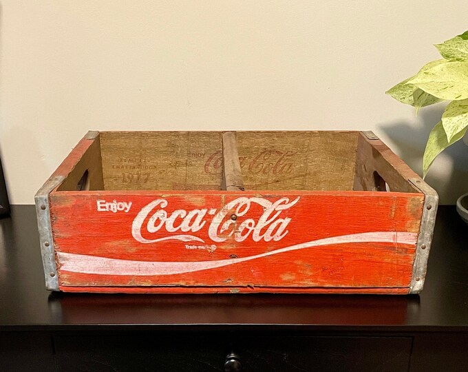 Coca Cola, Vintage Coca Cola Crate, Red Coca Cola Crate, Soda Crate