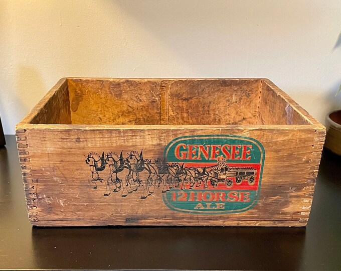 Genesee 12 Horse Ale, Genesee Beer Crate, Vintage Genesee, Rochester NY