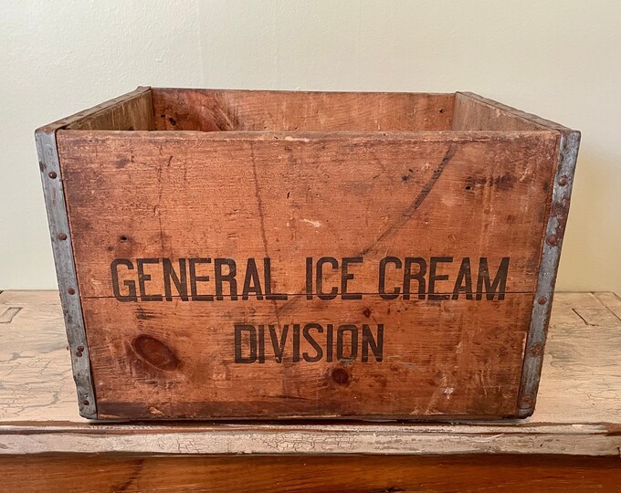 Sealtest, Ice Cream, Vintage Sealtest Crate, Wood Crate, Wooden Crate