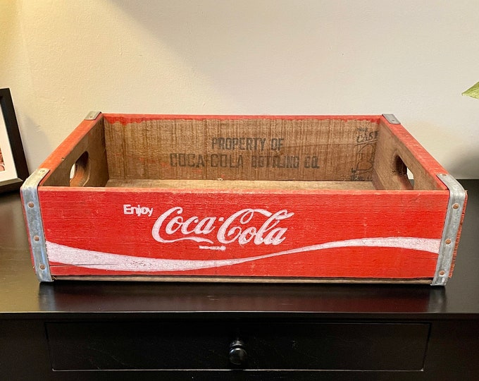 Coca Cola, Vintage Coca Cola Crate, Red Coca Cola Crate, Soda Crate