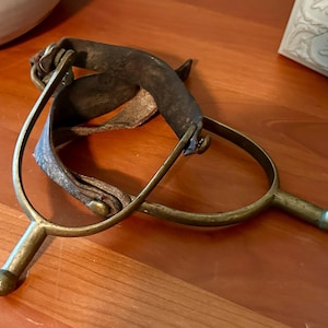 Horse Spurs, Vintage Spurs, Brass Spurs, Equestrian Tack Spurs, Cowboy Decor, Set of Spurs, Equestrian Decor, Calvary Spurs, Farmhouse Decor