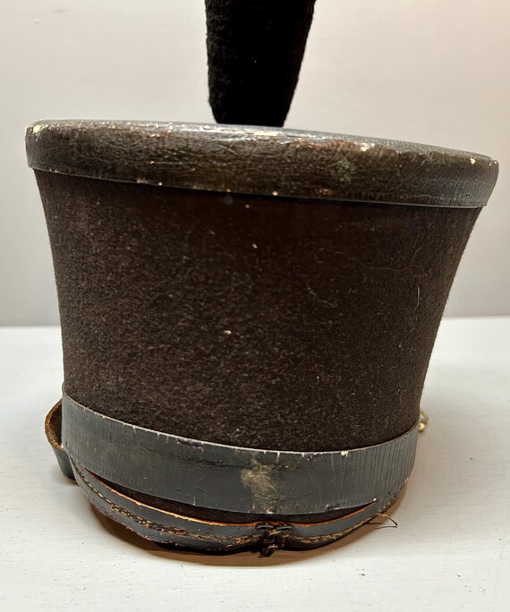 West Point, Vintage West Point Cadet Shako Hat, Marching Band, Naval Academy, Annapolis West Point Naval Academy Hat, Military Dress Hat View 6