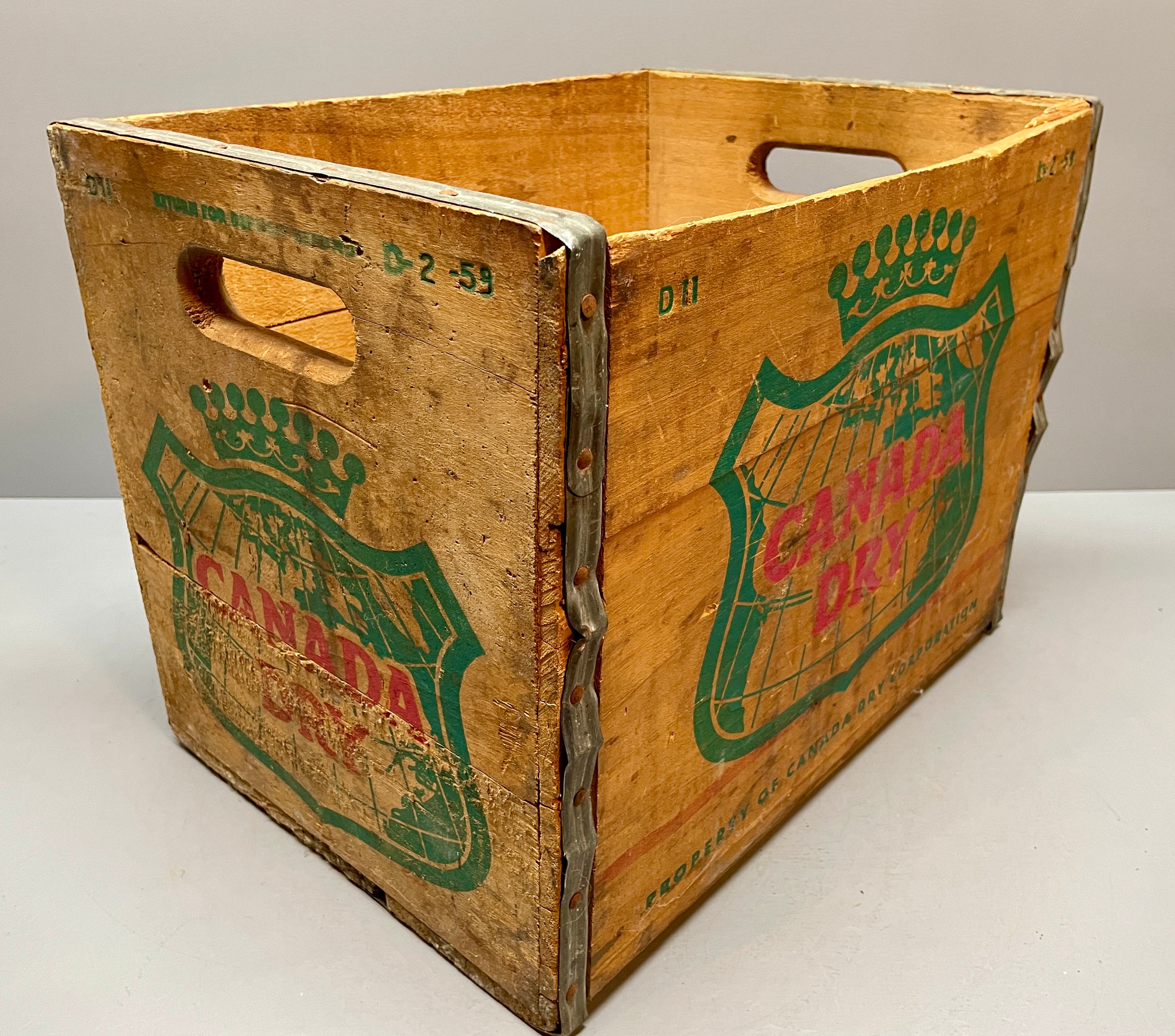 Canada Dry Crate, Canada Dry, Canada, Wood Crate, Wooden