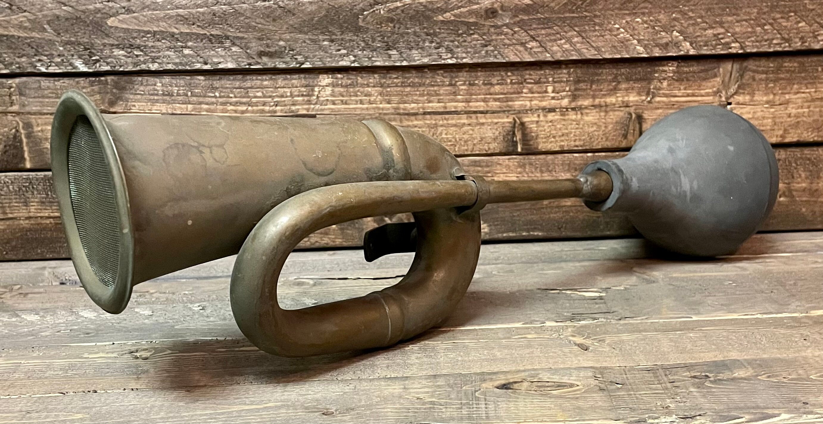 Vintage Brass Horn with Rubber Squeeze Bulb Vintage Horn Etsy