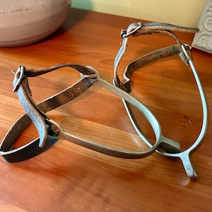 Horse Spurs, Vintage Spurs, Brass Spurs, Equestrian Tack Spurs, Cowboy Decor, Set of Spurs, Equestrian Decor, Calvary Spurs, Farmhouse Decor