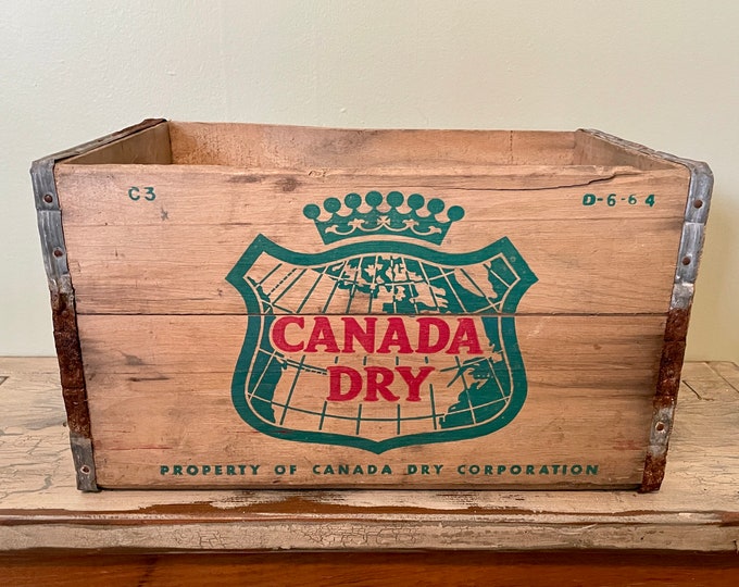 Canada Dry Crate, Canada Dry, Canada, Wood Crate, Wooden Crate, Beverage Crate, Soda Crate