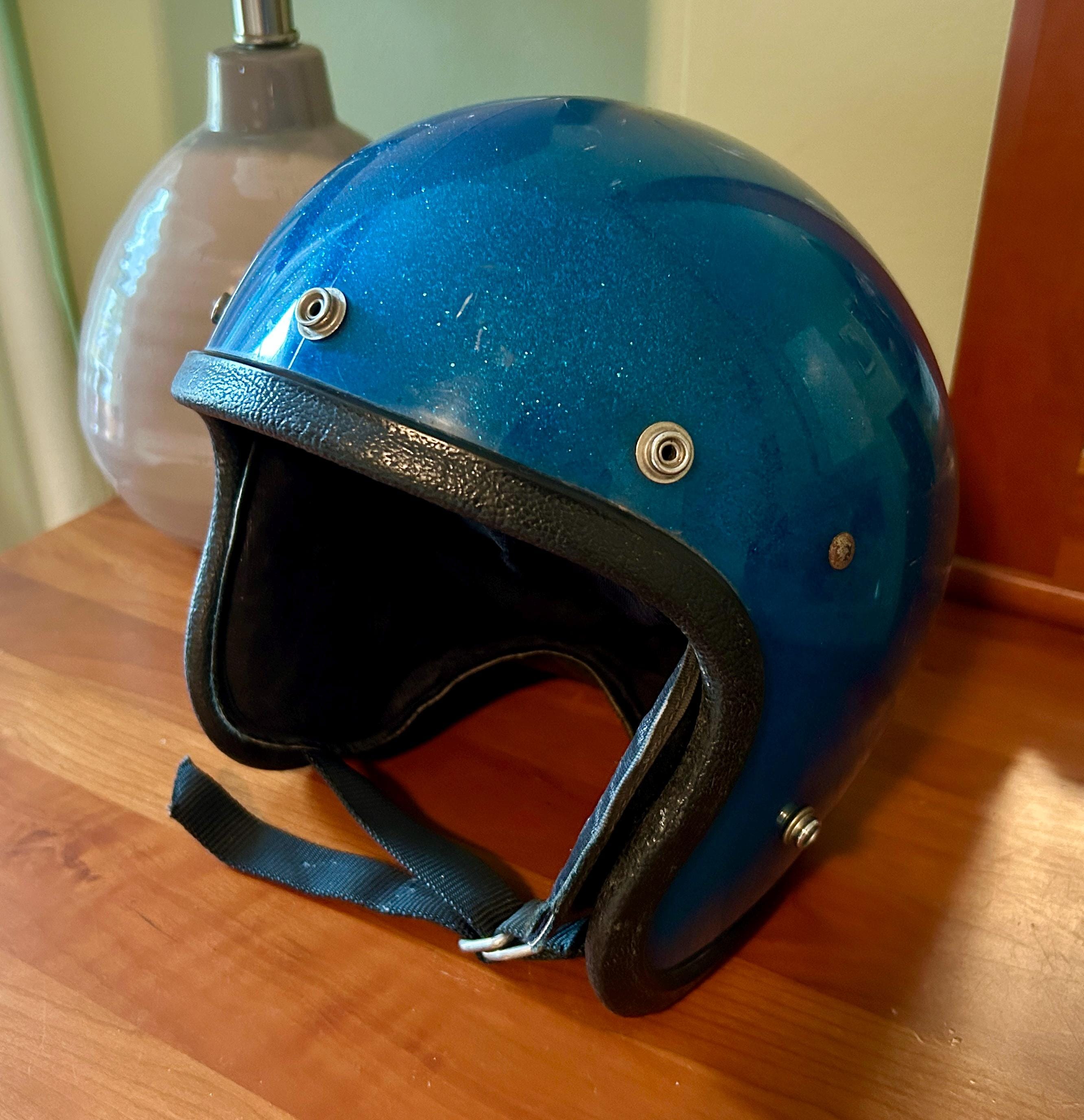 Motorcycle Helmet 70s - Etsy