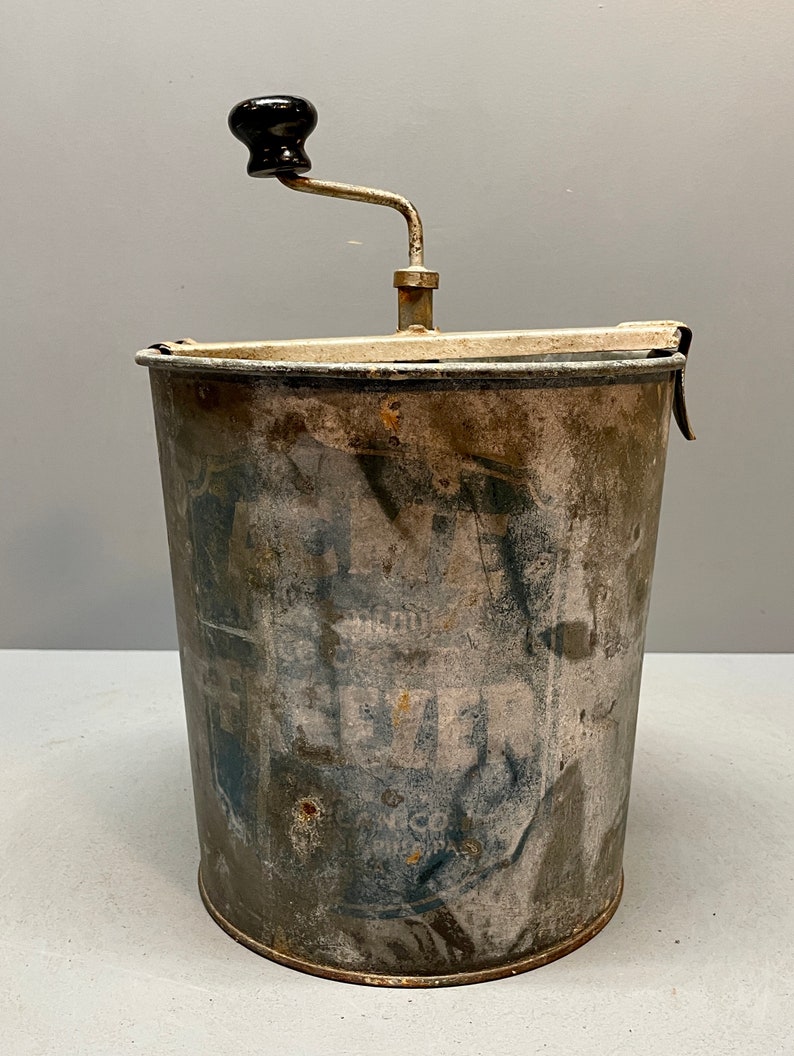 Vintage Ice Cream Maker ACME Ice Cream Freezer Metal Ice Etsy
