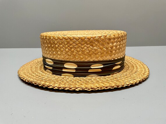 Skimmer Boater Hat, Boater's Hat, Boater's Straw … - image 3