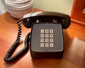 Vintage Telephone, Vintage Phone, Vintage Touch Tone Phone, Touch Tone Telephone, Telephone, Brown Telephone, Brown Phone, Phone
