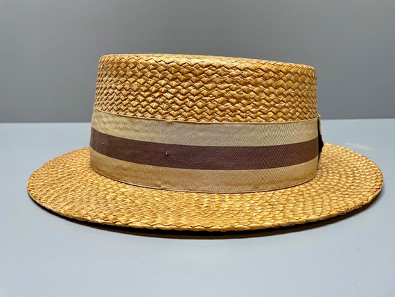 Skimmer Boater Hat, Boater's Hat, Boater's Straw … - image 5