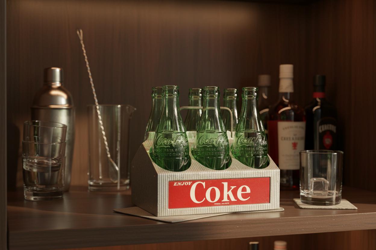 Coca Cola, Vintage Coca Cola Carrier, Coca Cola Metal Six Pack