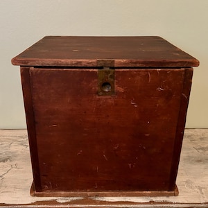 Wooden Storage Box, Farmhouse Storage Chest, Rustic Wooden Chest, Document Box, Kitchen Storage, Office Storage, Storage Solution, Wood Box