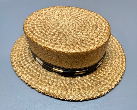 Skimmer Boater Hat, Boater's Hat, Boater's Straw … - image 8