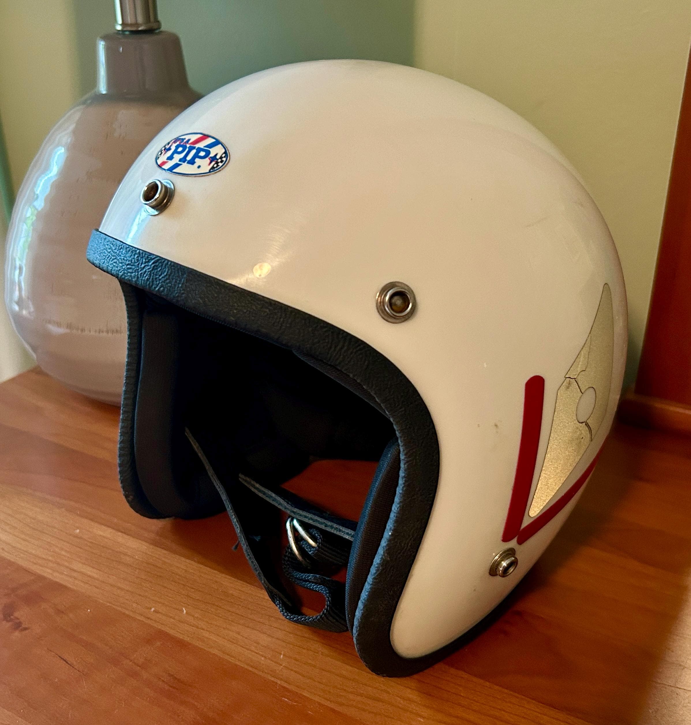 Vintage 70s Motorcycle Helmet - Etsy