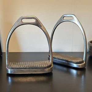 Metal Horse Stirrups, Horse Stirrups, Stirrups, Barn Decor, Farmhouse Decor, Horse Decor, Set of Stirrups, Equestrian Decor, Two Stirrups
