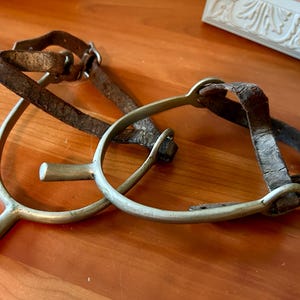 Horse Riding Spurs, Vintage Spurs, Military Spurs, Calvary Spurs, WW1 Horse Spurs, Horse Spurs, Equestrian Decor, Farmhouse Decor, Spurs