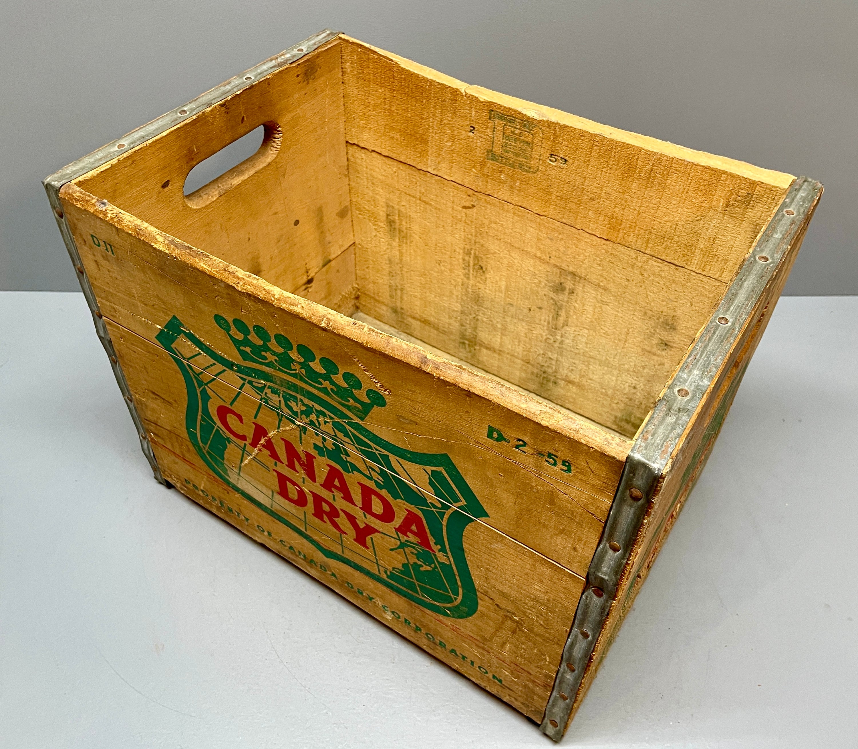 Canada Dry Crate, Canada Dry, Canada, Wood Crate, Wooden