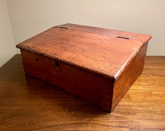 schoolhouse desks Primitive Writer's Table Top Desk, Writing Desk, Lift Top Desk, Vintage Writer's Desk, Slant Top Desk, Writing Sloped Desk, Primitive School