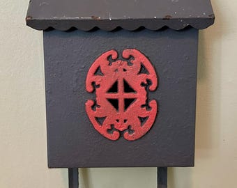 Vintage Mailbox, Mailbox, Black Mailbox, House Mailbox, Vintage Post Box, Old Mailbox, Vertical Mailbox, Rustic Mailbox, Letter Box