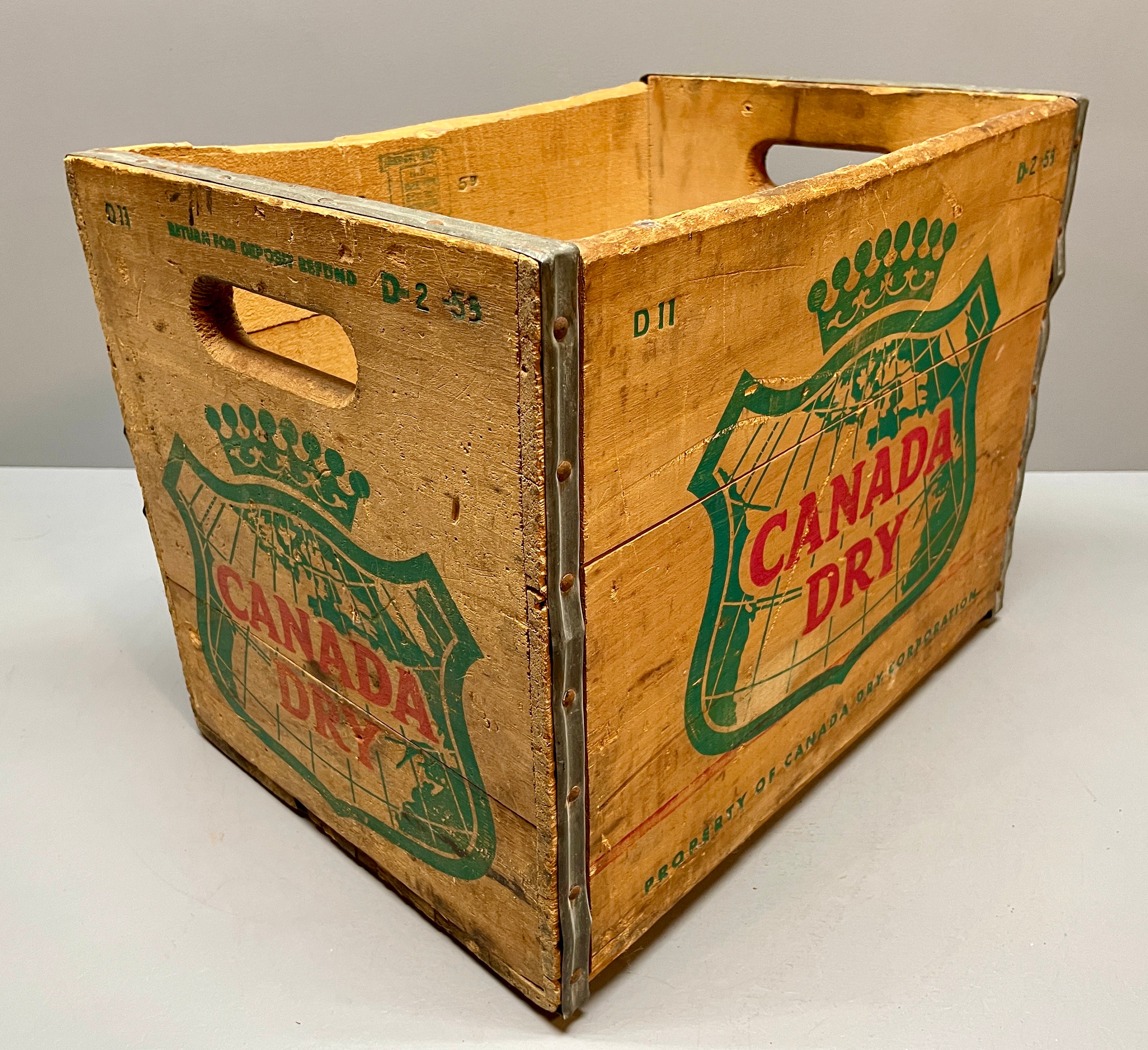 Canada Dry Crate, Canada Dry, Canada, Wood Crate, Wooden
