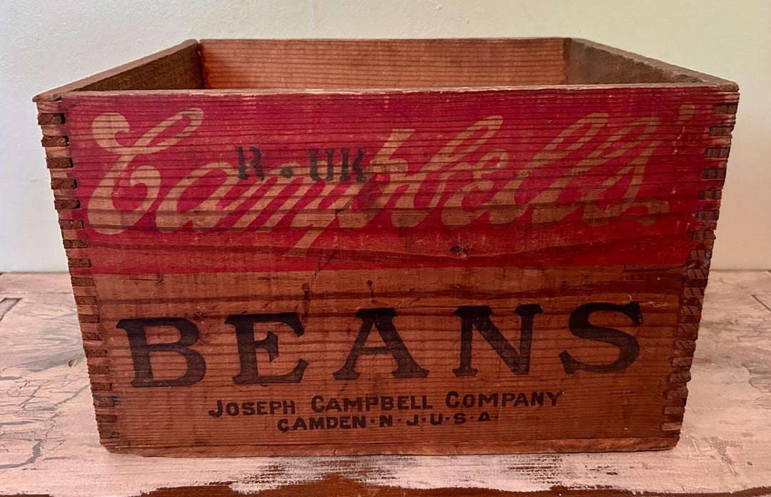 Campbells, Vintage Campbell's Pork and Beans Crate, Camden NJ