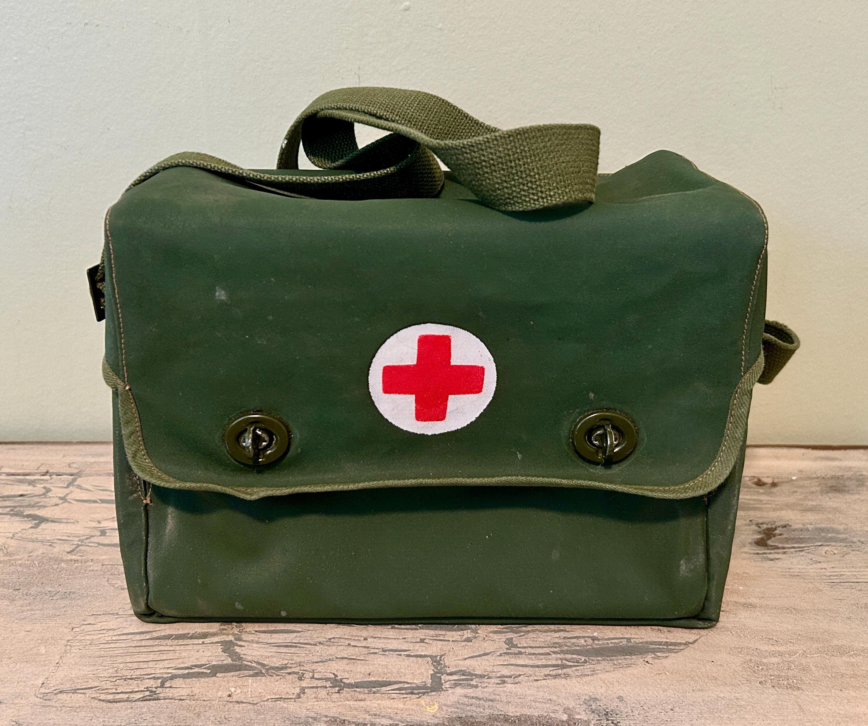 Vintage Red Cross Military Bag - Etsy