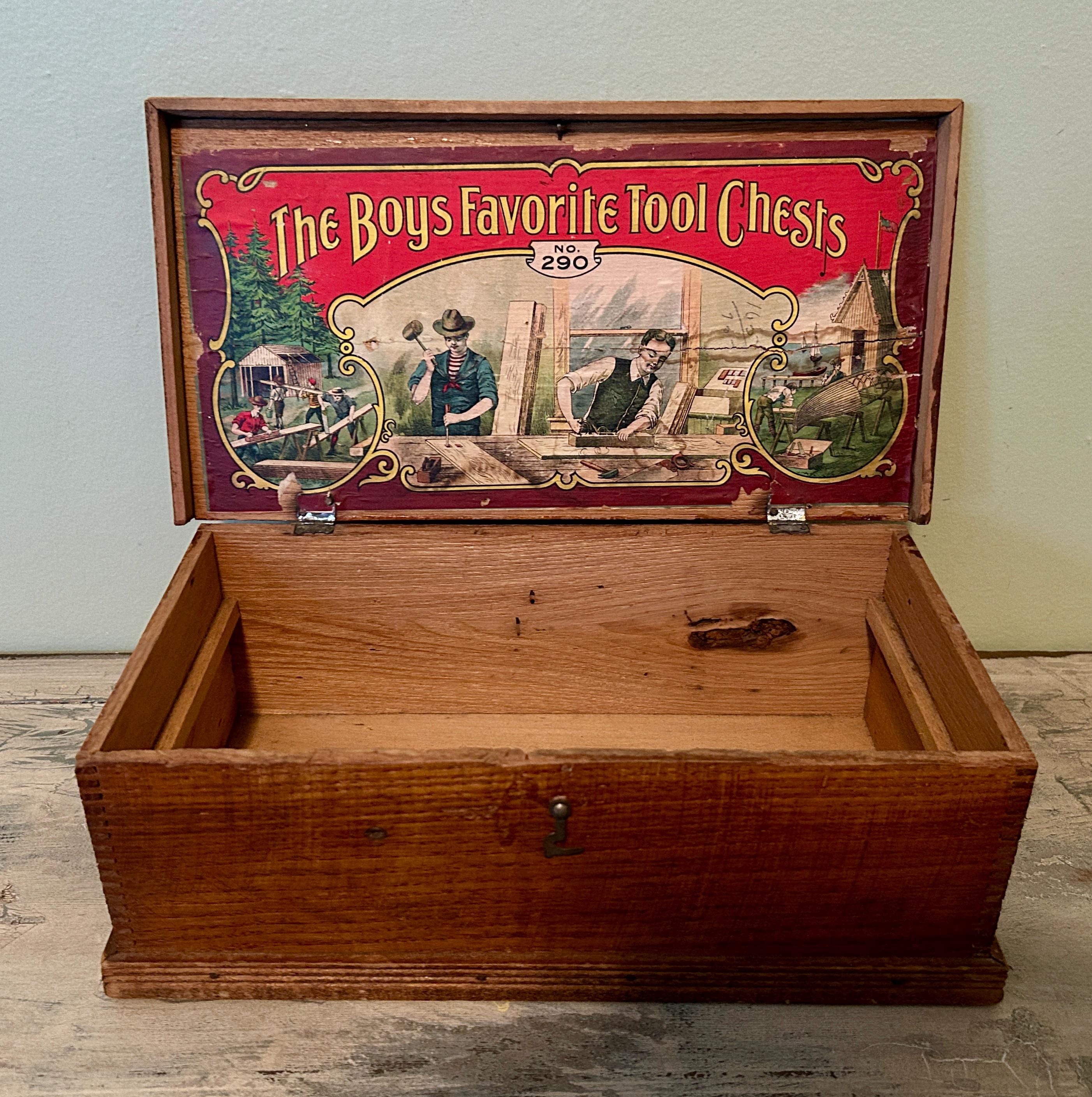 Children's Toy Chest, Children's Tool Chest, the Boys Favorite